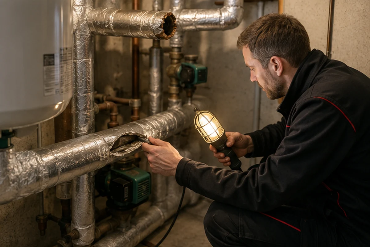Burst or Frozen Pipe London emergency plumbing assessment at a London property
