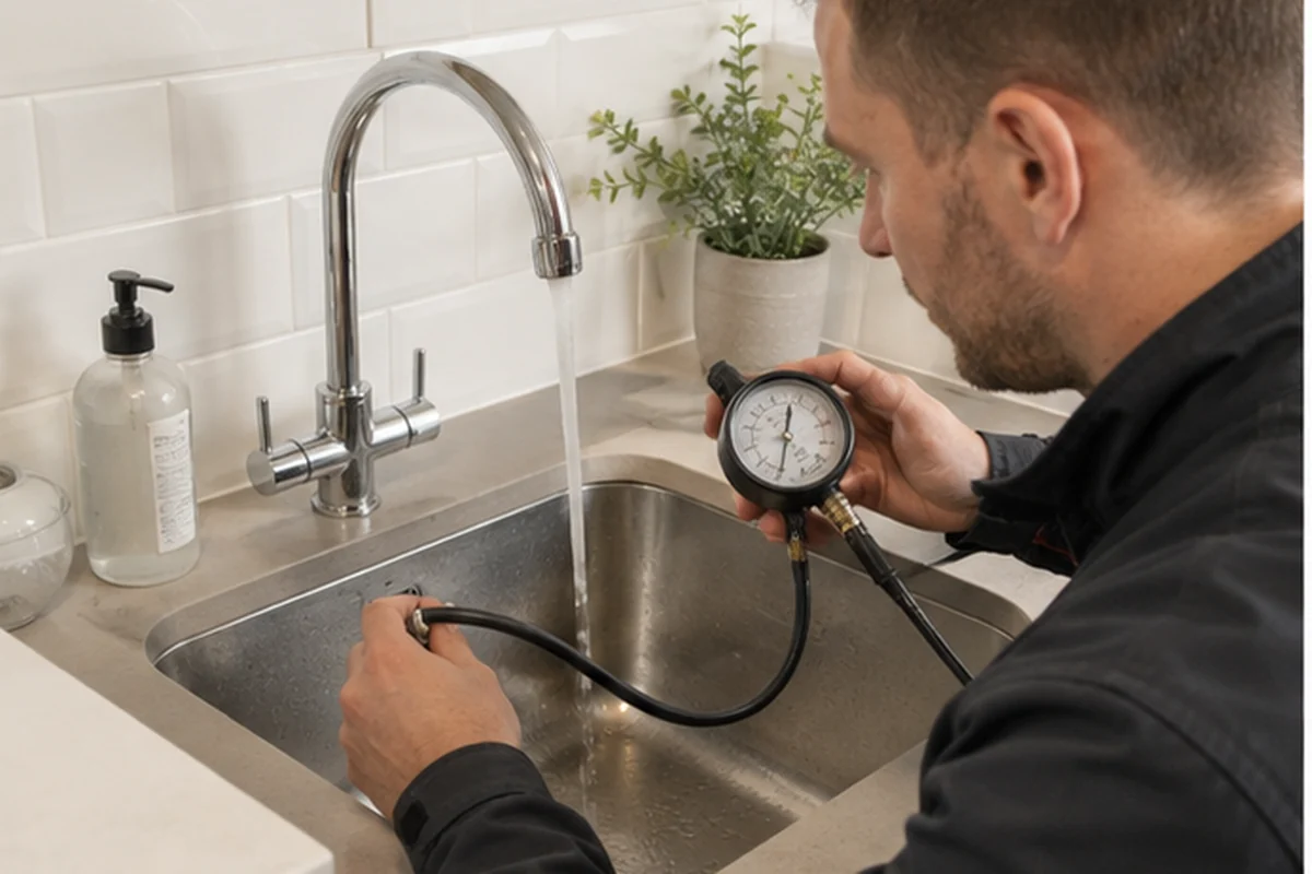 Low Water Pressure London emergency plumbing assessment at a London property