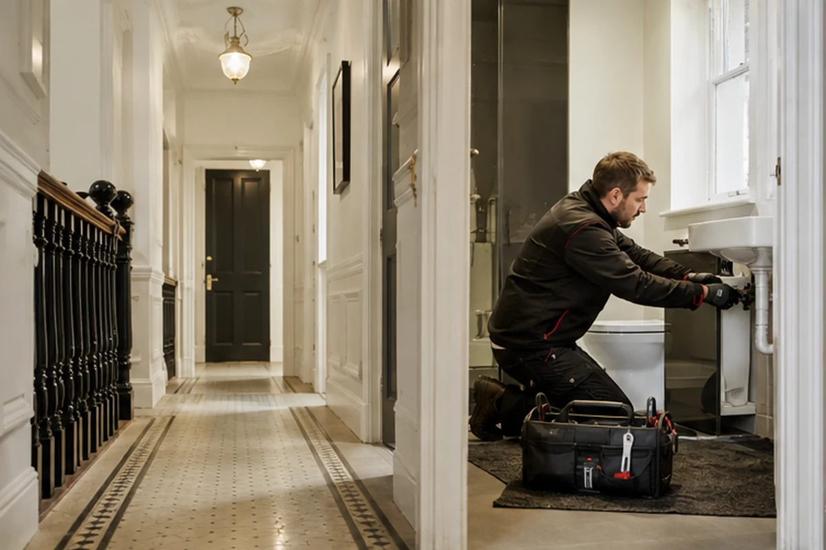 London Flat Emergency Plumbing emergency plumbing assessment at a London property