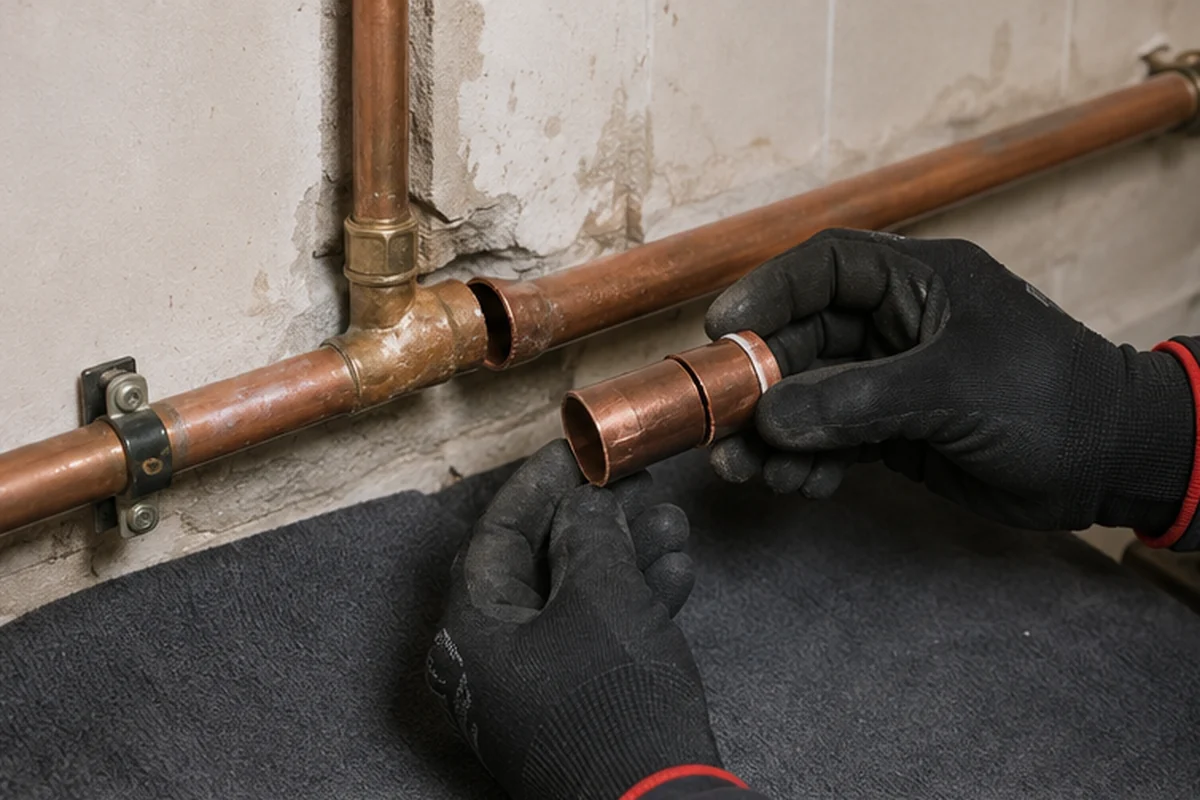 Burst Pipe Repair London emergency plumbing assessment at a London property