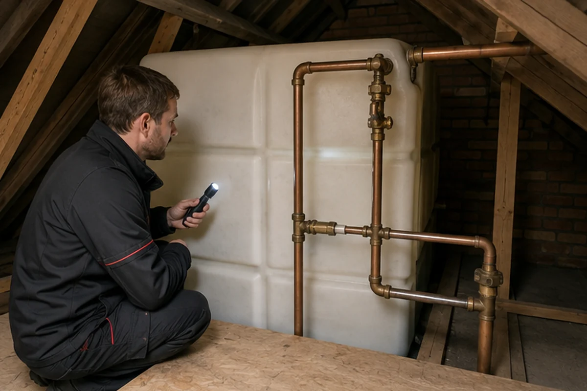 Water Tank and Cylinder Leak Response emergency plumbing assessment at a London property