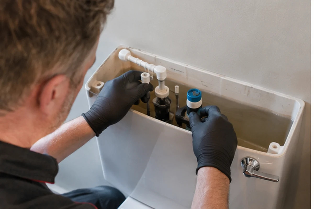 Toilet and Cistern Repair London emergency plumbing assessment at a London property