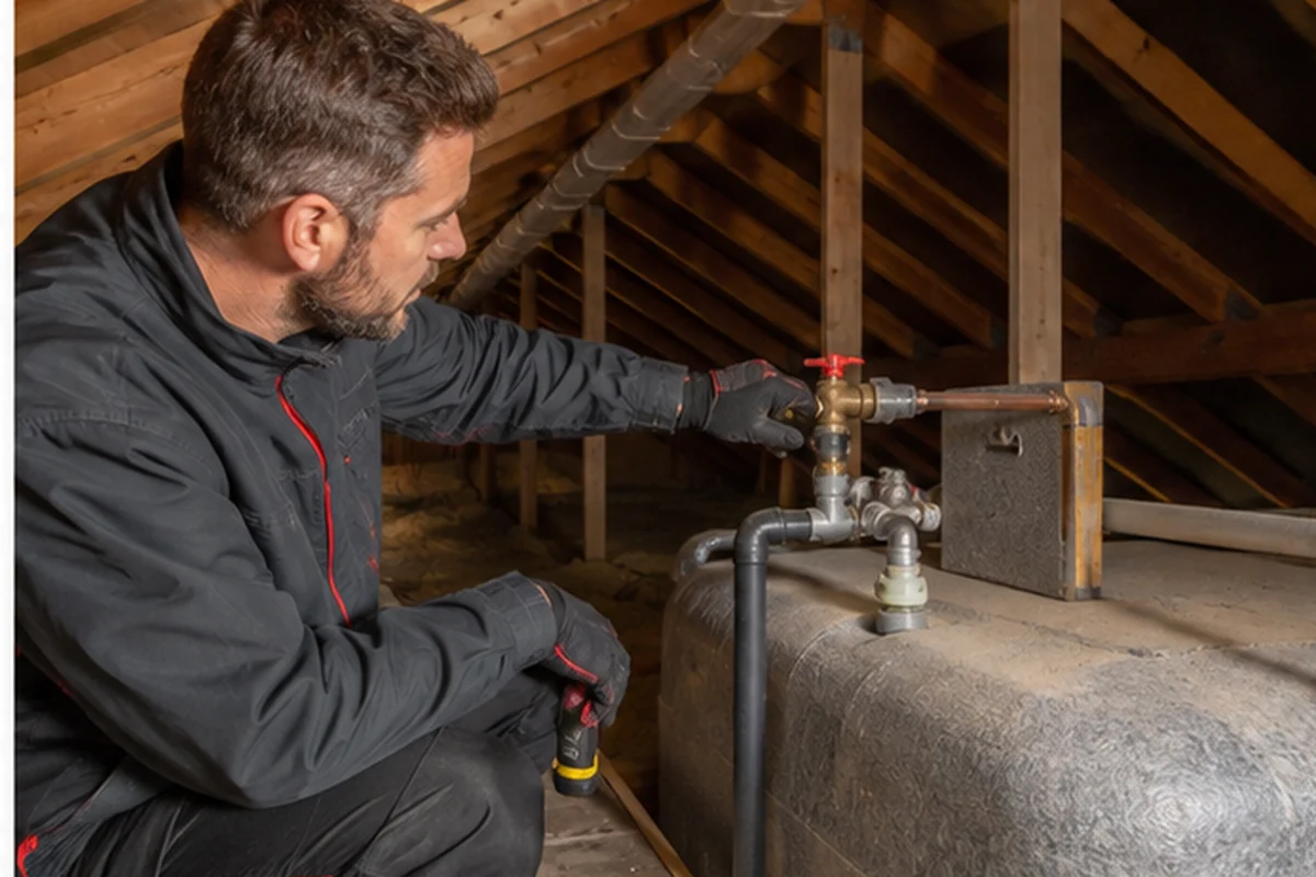 London Cold Water Storage Tanks emergency plumbing assessment at a London property