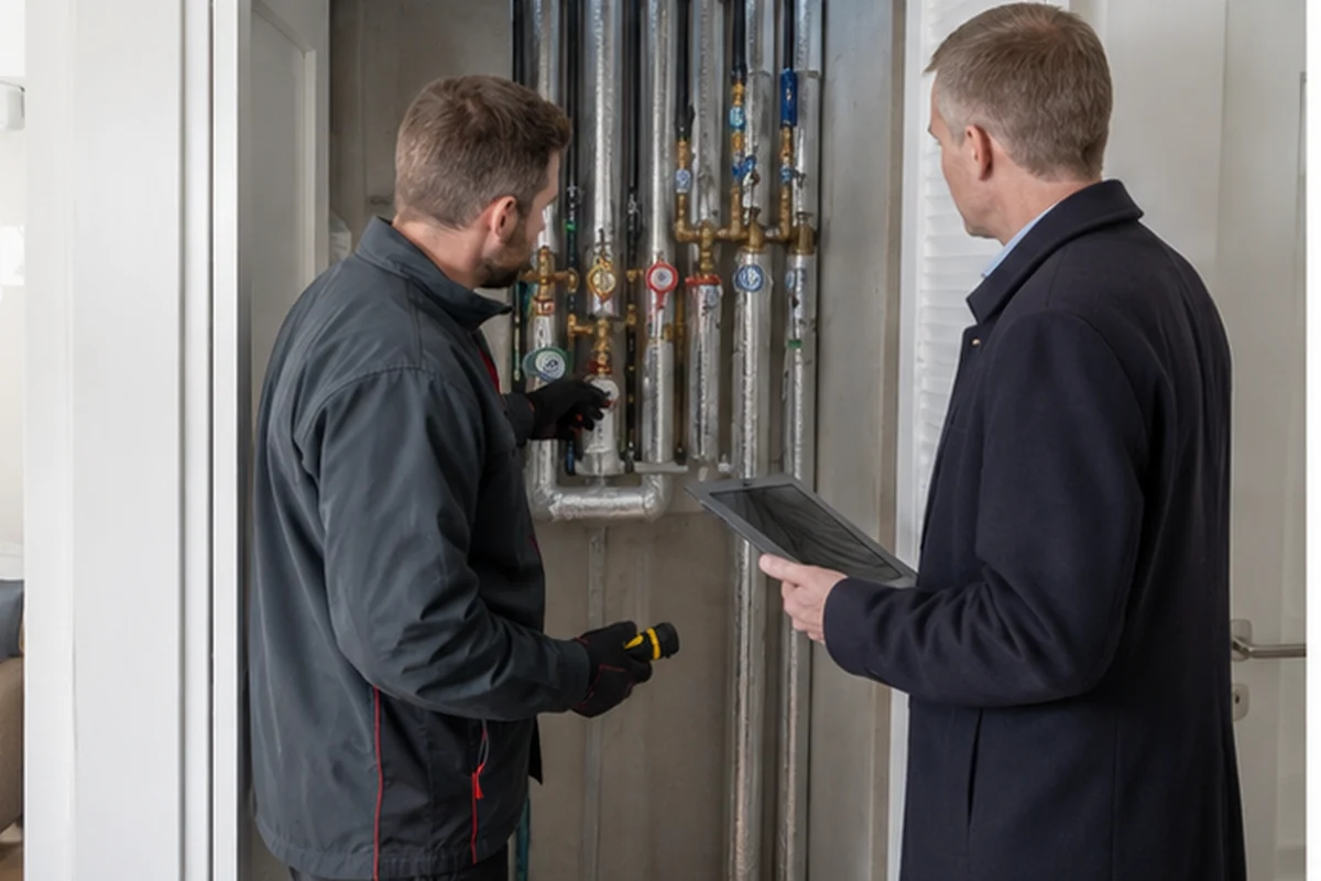 London Communal Risers and Shared Supplies emergency plumbing assessment at a London property