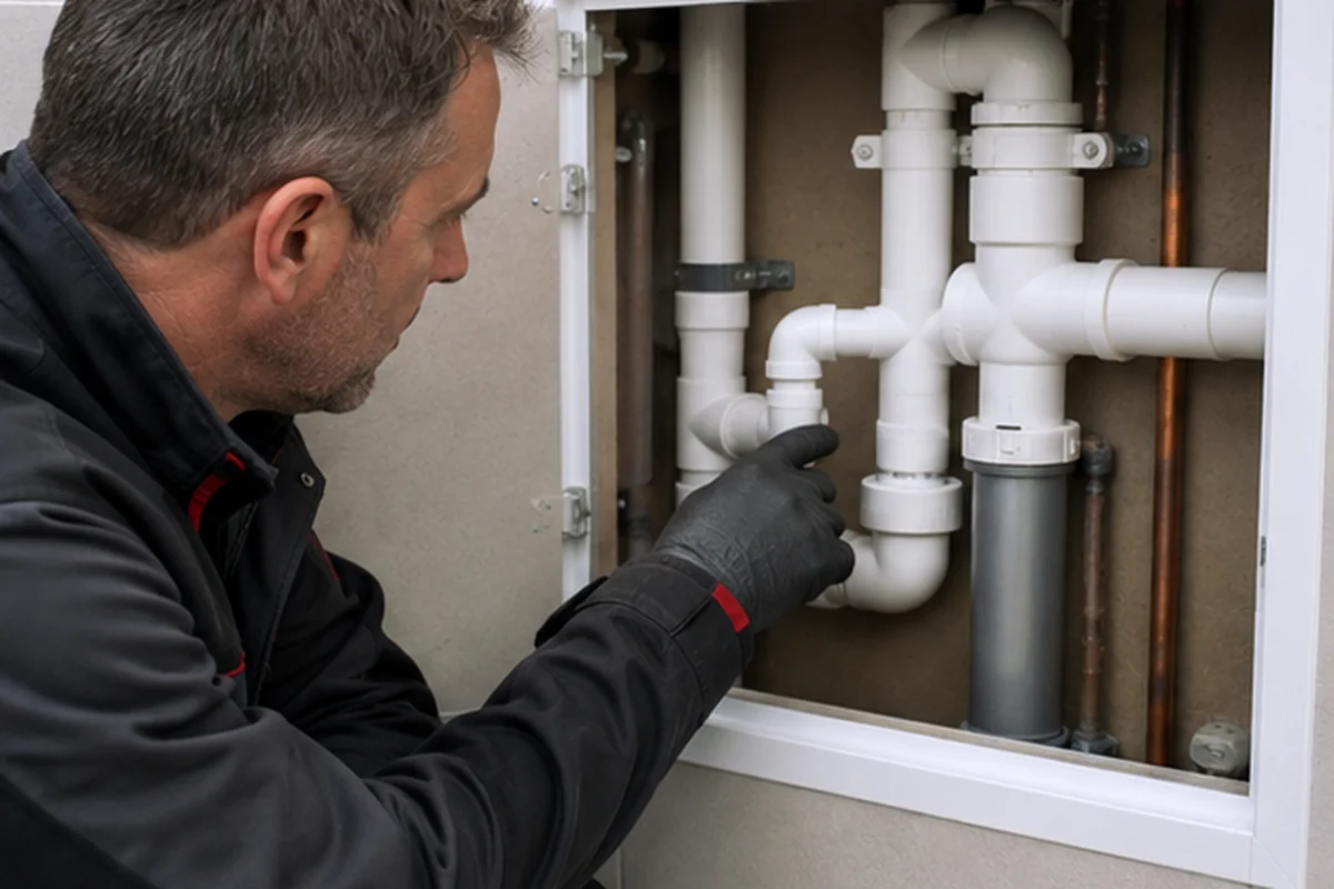 Plastic Pipe Repair London emergency plumbing assessment at a London property